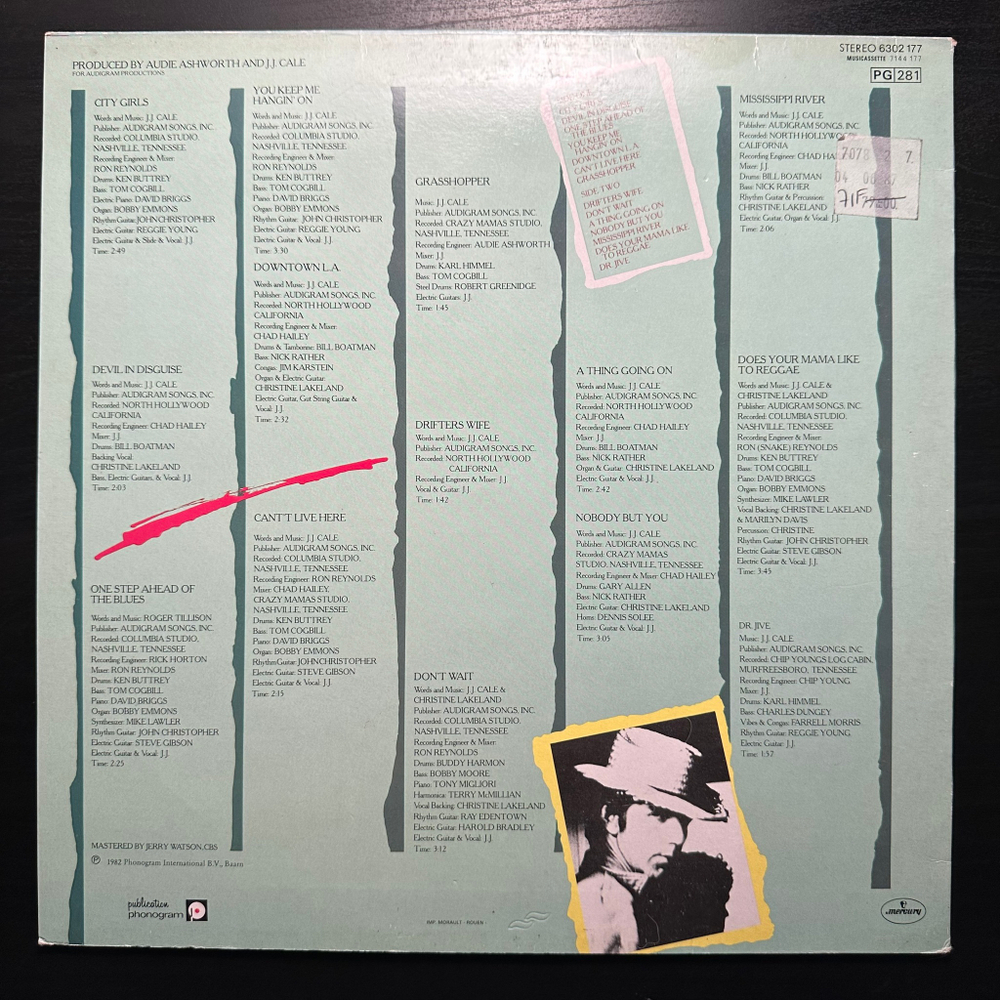 J.J. Cale - Grasshopper (Франция 1982г.)