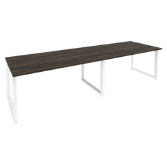 Onix Стол переговорный O.MO-PRG-2.4 Дуб Мали/Металл Белый 3160*980*750