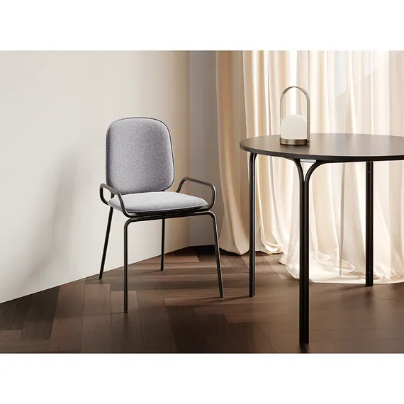 Стул Ror, Double Frame, серый велюр