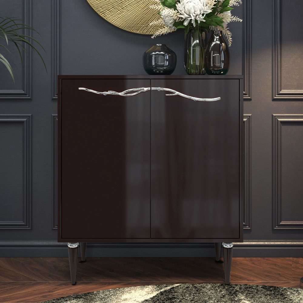 Комод Арт Колор Классик Сильвер с 2 полками Терпкий коричневый