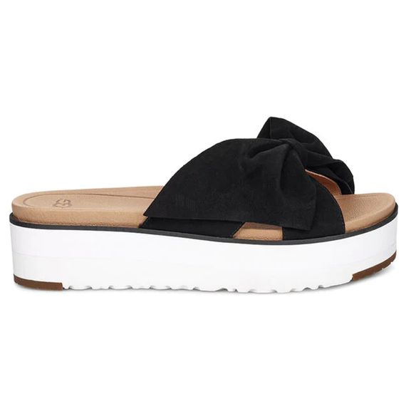 Ugg Butterfly Bow Slide 'Black White'