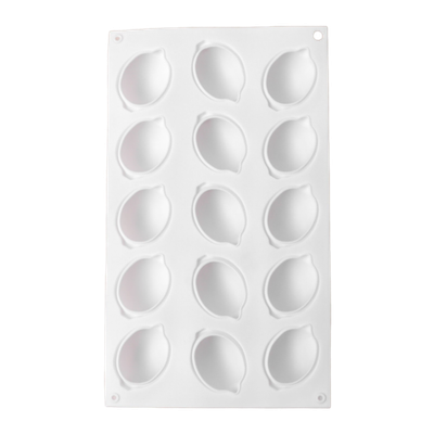 Форма KONFINETTA «Лимоны», 29×17×3 см, 15 ячеек, 5,5×4 см, цвет белый