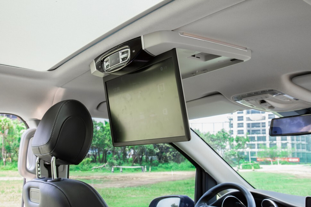 Монитор потолочный для Mersedes-Benz V класс - ERGO ER15AMS с экраном 15.6” (1920х1080 FullHD, Android, 3+32Gb) бежевый