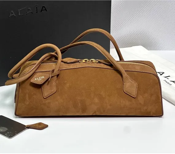Сумка ALAIA LE TECKEL MEDIUM из нубука