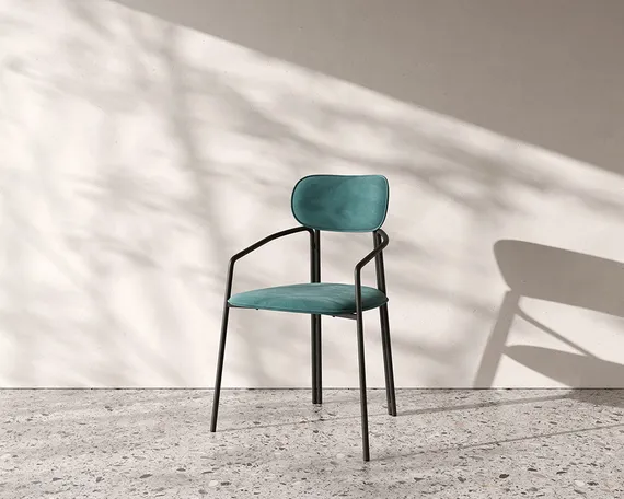 Стул Ror, Round, зеленый велюр