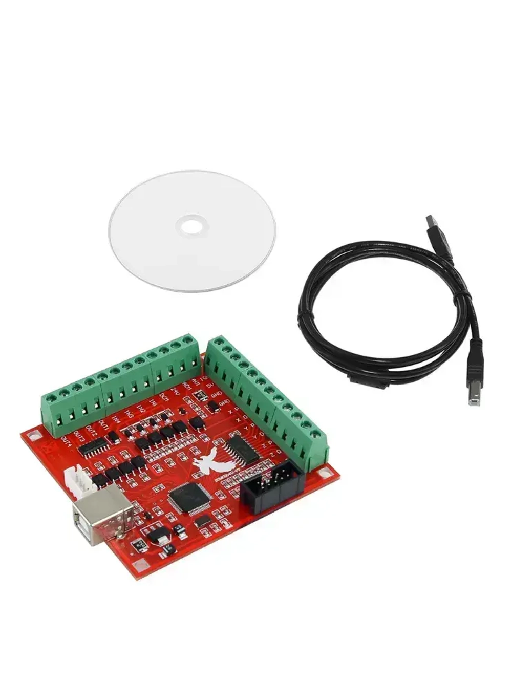 4-осевая ЧПУ плата расширения с USB и интерфейсом Mach3 для шаговых двигателей Nema17/23/34 CNC 4 Axis