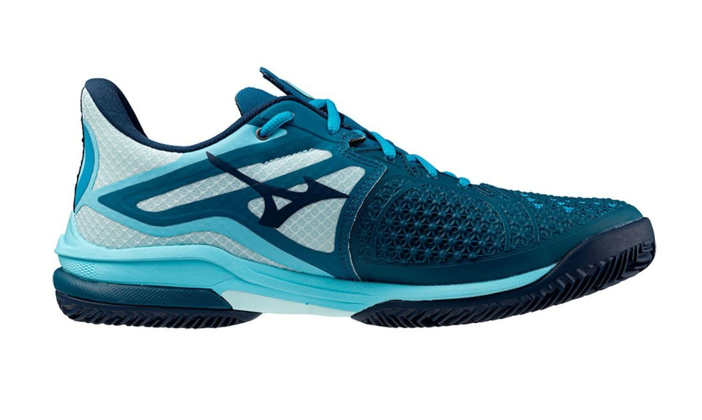 Мужские кроссовки теннисные Mizuno Wave Exceed Tour 6 CC - небесный