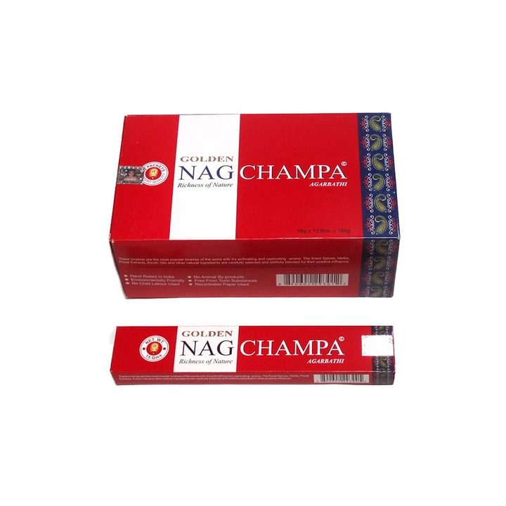 Vijayshree Golden Nag Champa Благовоние-масала Золотая Наг Чампа 15 г