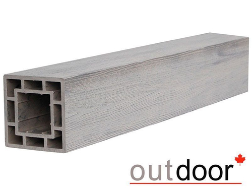 Столб ДПК Outdoor 120*120*3000 мм. STORM GREY серый микс