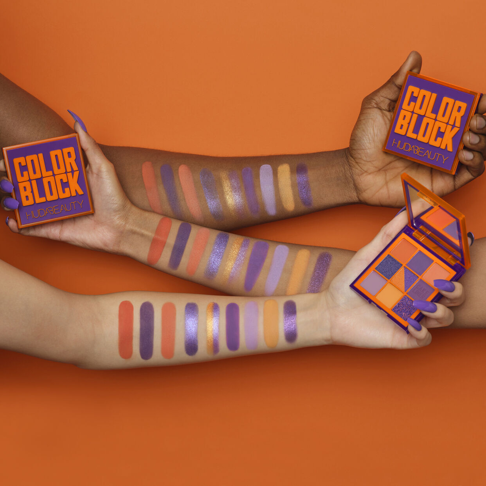 Huda Beauty Color Block Obsessions Palette - Orange&Purple