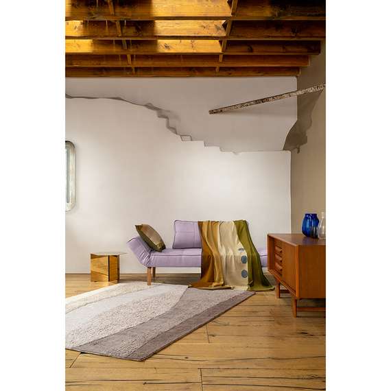 Ковер из хлопка с рисунком Rice Plantation из коллекции Terra, 120х180 см