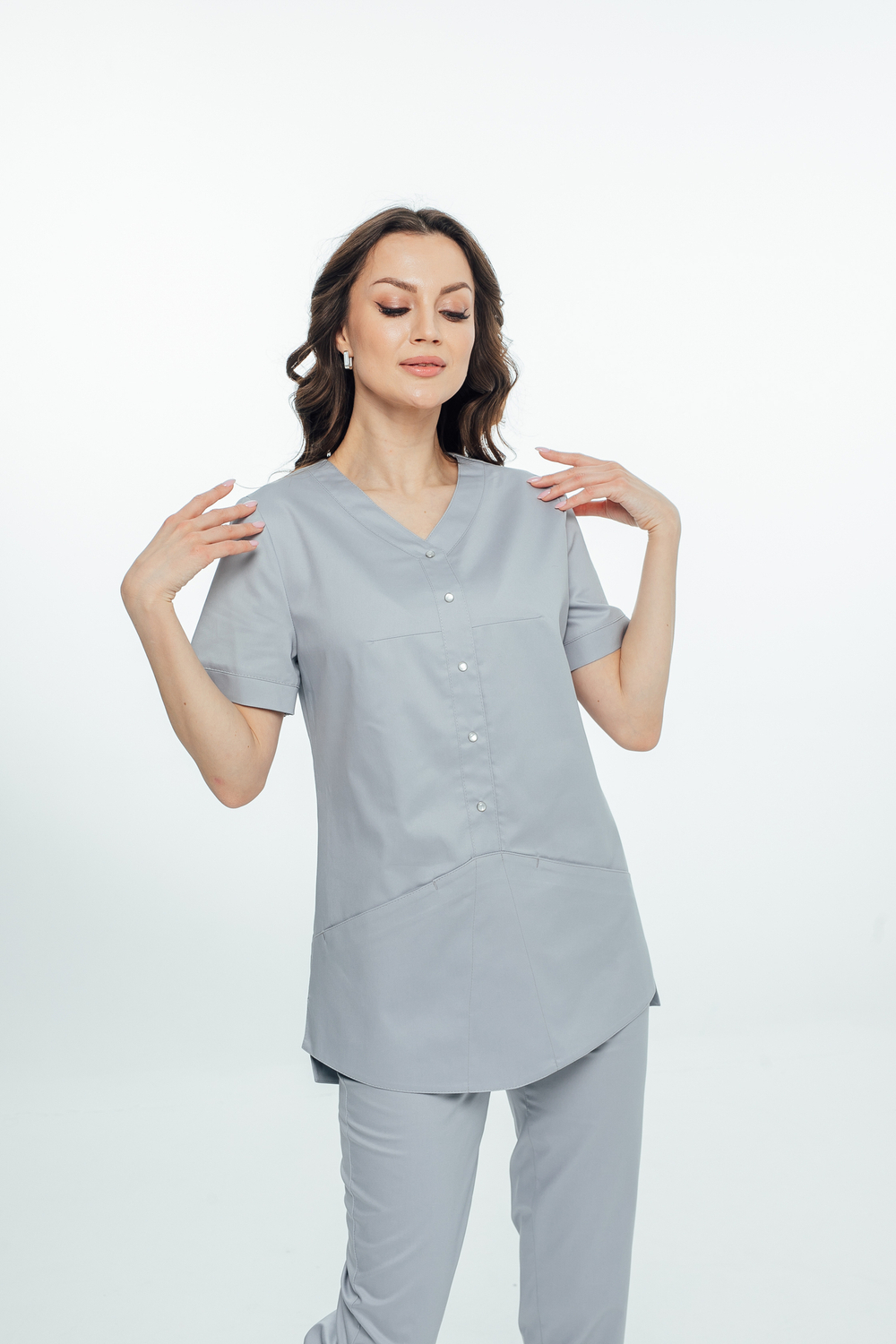 Блуза медицинская женская | Бл-353 к клеон стрейч