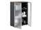 Шкаф NW 1280/2G со стеклом темный орех/антрацит