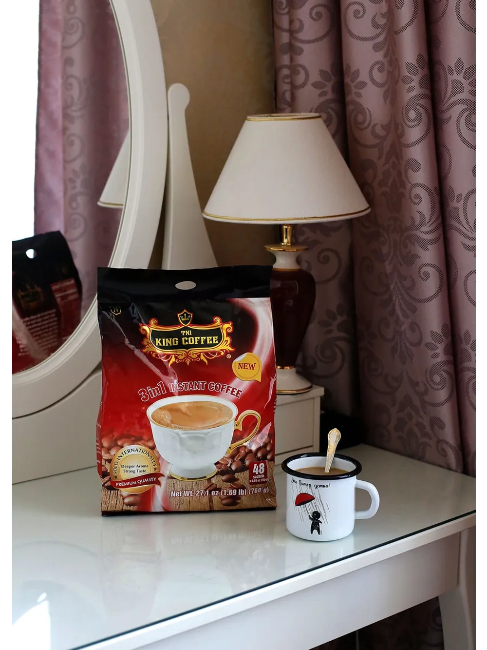 Кофе растворимый вьетнамский 3 в 1 King, 3 уп. по 48 стик