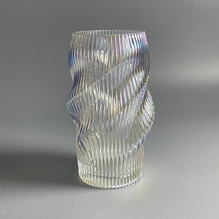 Lenardi 200-177 Декоративная ваза для цветов 24,5см в под.уп.(х8)Стекло