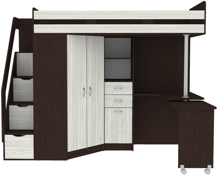 Кровать-чердак КарИВи Мийа Люкс Венге Винтерберг