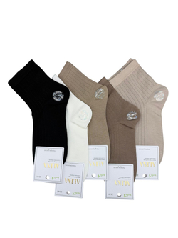 Носки женские из хлопка - набор 10 пар