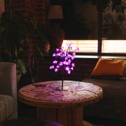 ULD-T3545-048-SBA PINK IP20 SAKURA Дерево светодиодное Сакура. 45 см. 48 светодиодов. Розовый свет. Провод черный. TM Uniel.