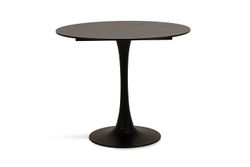 "Тюльпан" стол из HPL круглый Ø70см, цвет "серый мрамор"