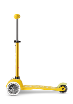 Самокат Mini Micro Deluxe LED Желтый