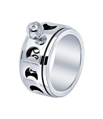 Кольцо-механизм "Серебряная луна"