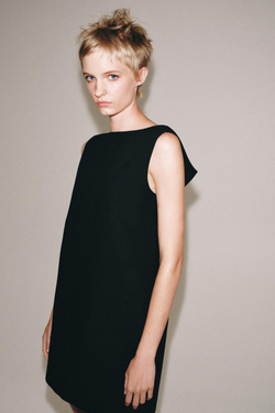 ZARA КОРОТКОЕ ПЛАТЬЕ — ZW COLLECTION, ЧЕРНЫЙ