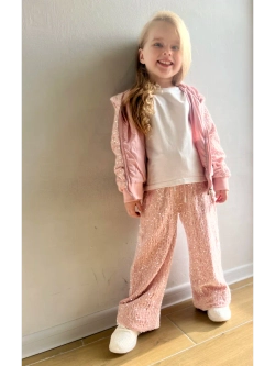 Костюм спортивный велюровый с пайетками