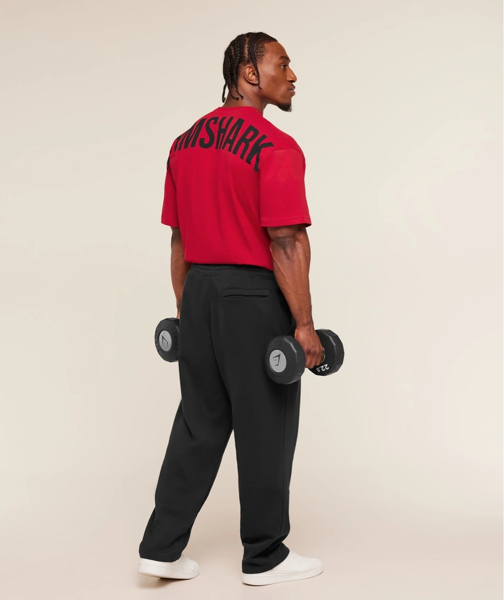 Футболка GYMSHARK Power T-Shirt Red/Black