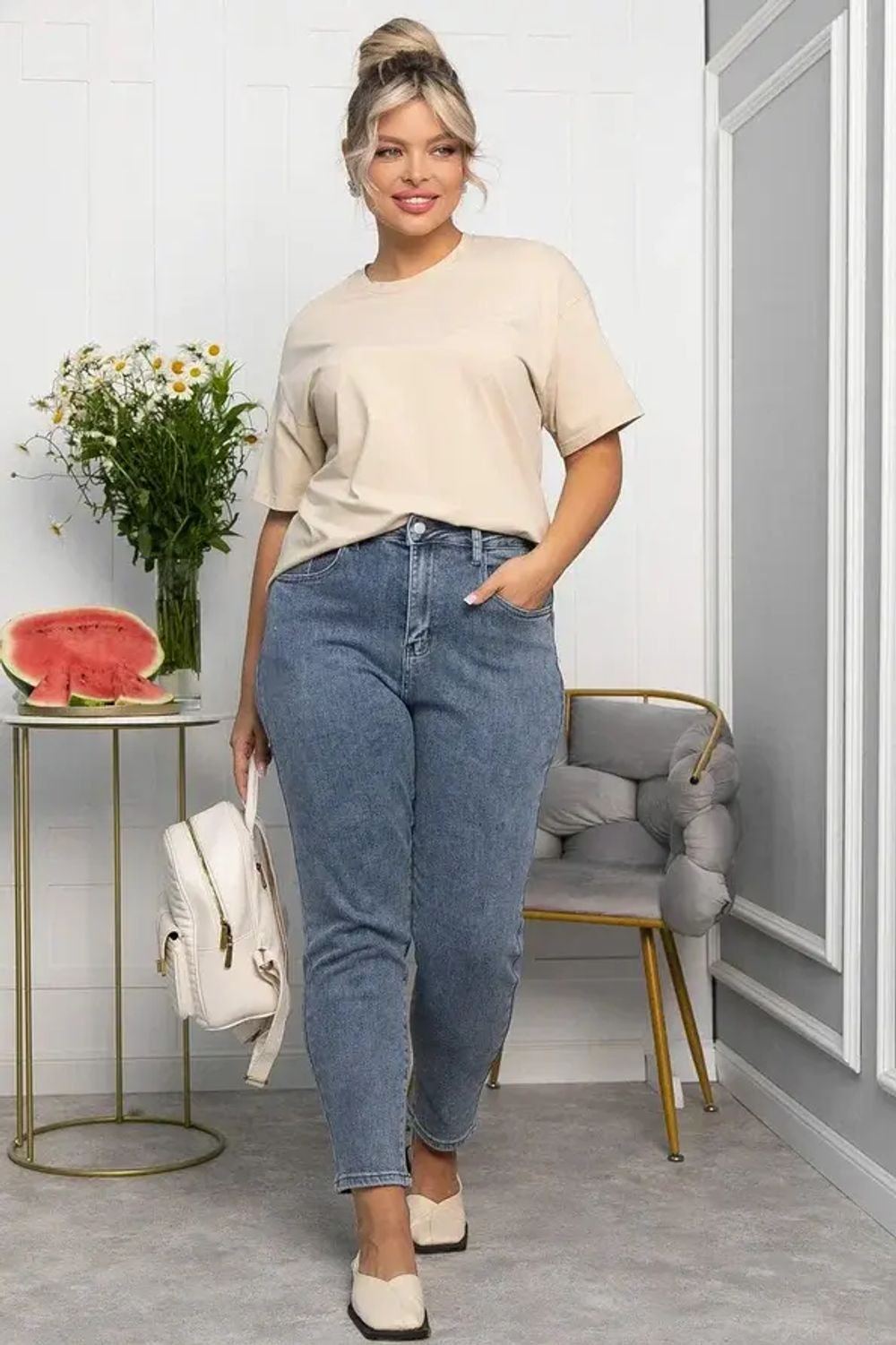 Джинсы На закате (синие) Б13927-4М LT Collection