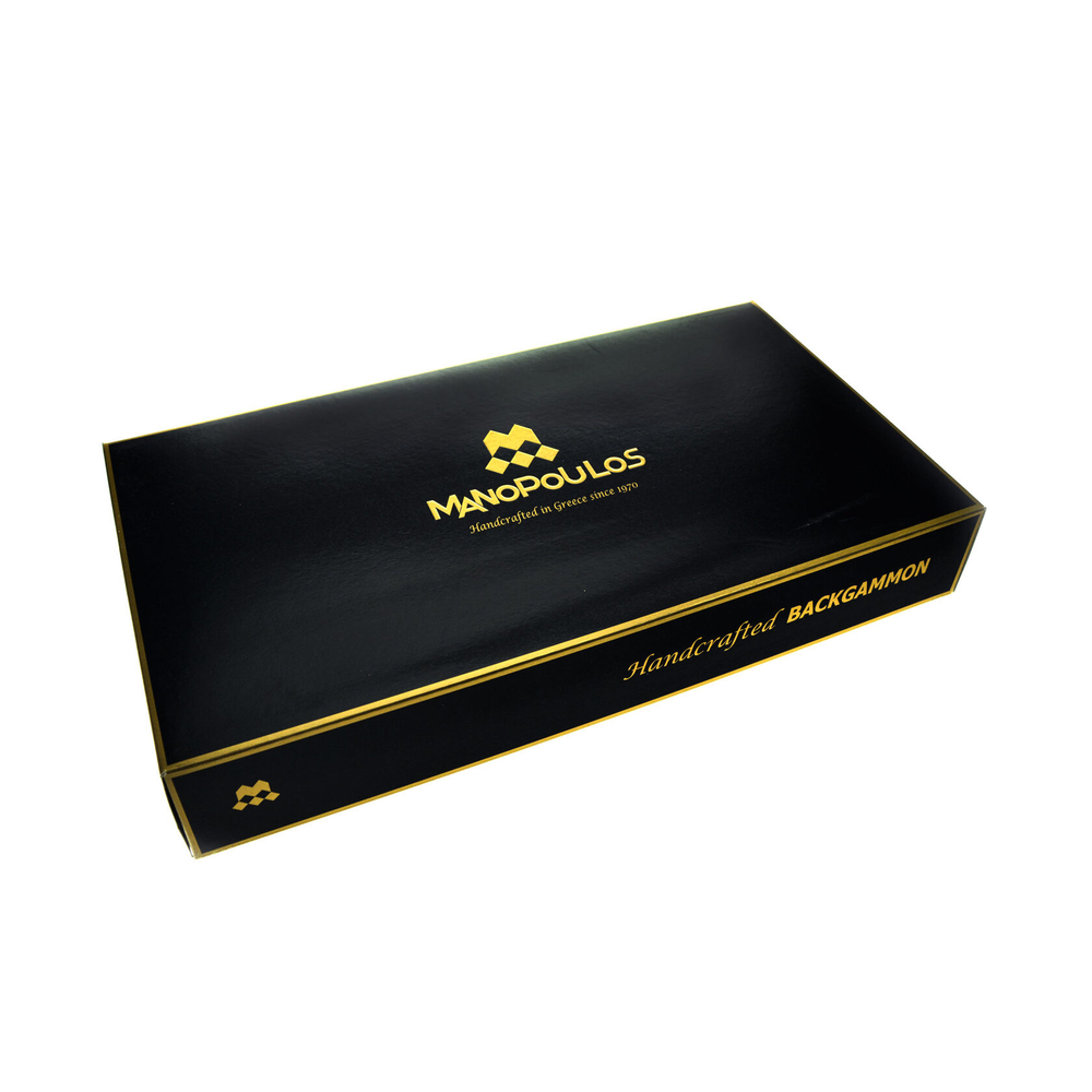 Нарды BACKGAMMON Нарды с боковыми стойками Manopoulos Черный / Серый / Коричневый