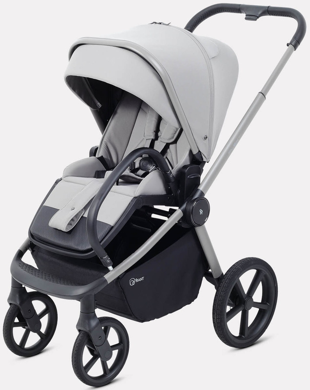 Детская коляска Rant Flex Therm Soft 3 в 1 с автокреслом Evomax Black Stone Grey