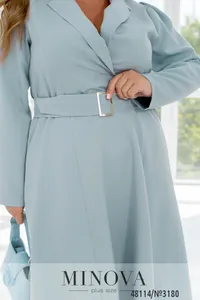 Платье 3180-голубой Minova