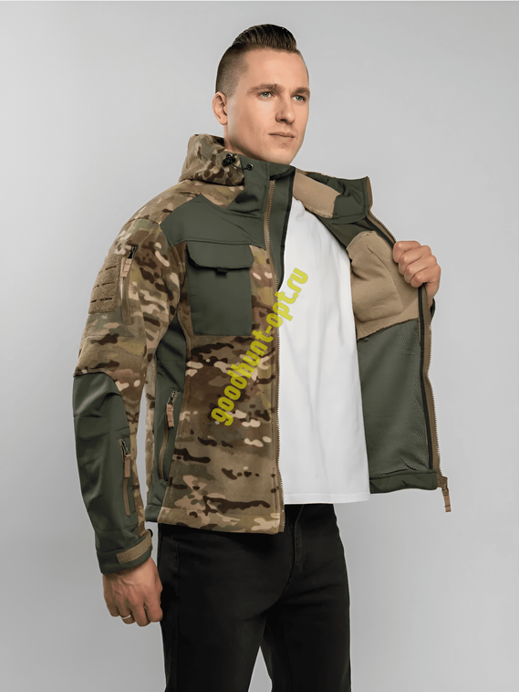 Тактическая куртка флисовая 7.26 Мультикам