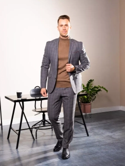 Джемпер Турция тонкий теплый с горлом