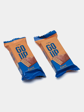 Вафельный батончик Go Up со вкусом арахиса 30 гр шоубокс 24 шт