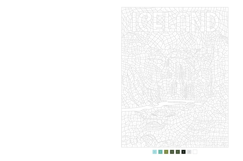 Раскраска по номерам Merveilleux voyages - 40 coloriages mystère