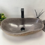 Раковина из речного камня RS-63509 (60*34*15) 0124