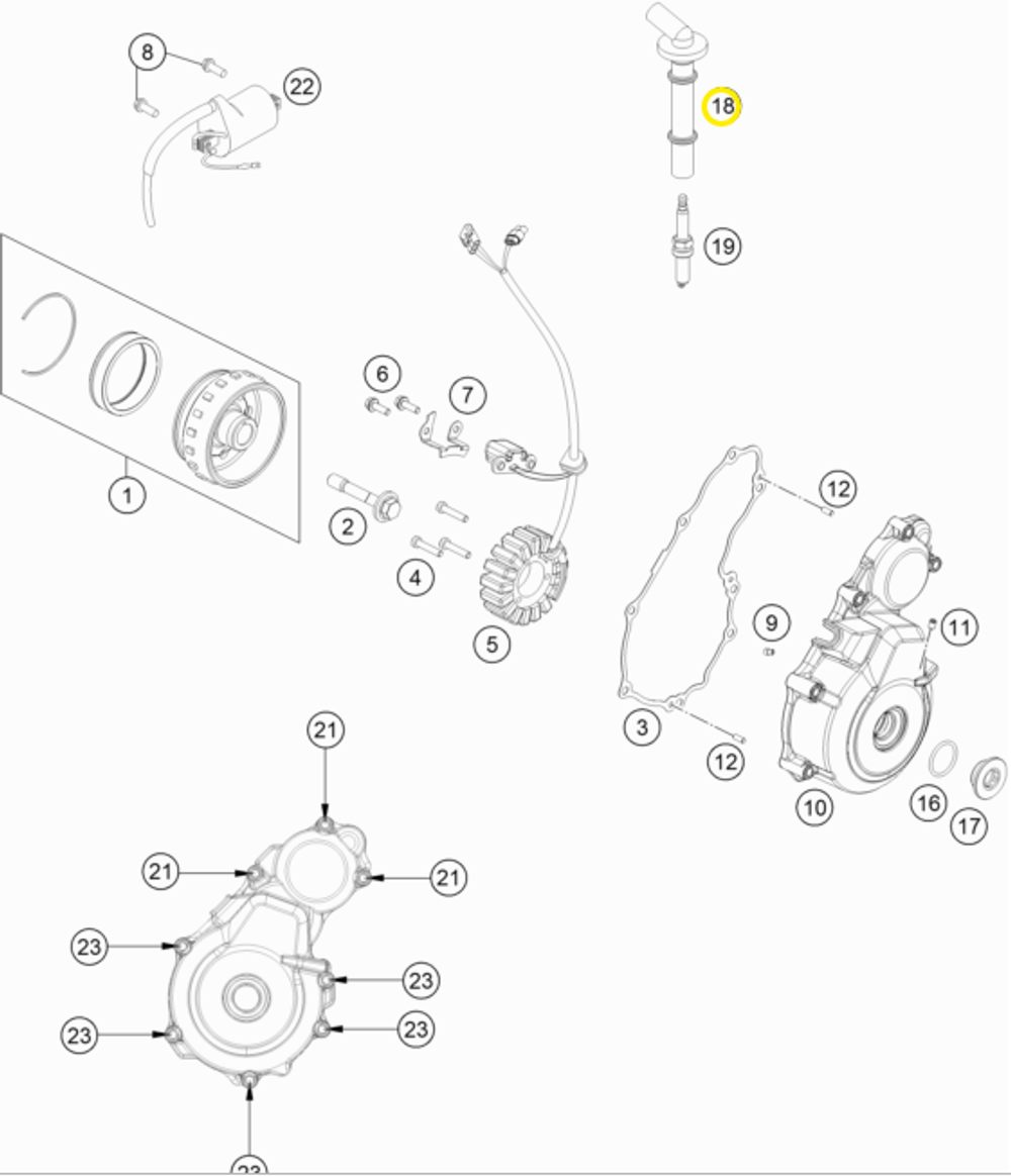 Колпачок свечи KTM, HQV, GASGAS MC/EC-350F