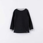 Комплект для мальчика (джемпер и брюки) "Черный меланж" 7+