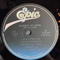 Винтажная виниловая пластинка LP Men At Work Business As Usual (Japan 1982) (Obi)