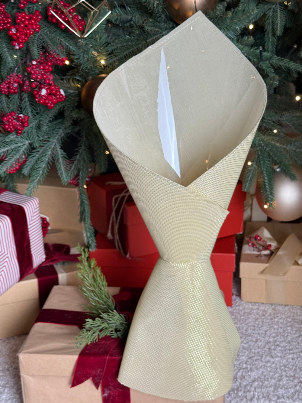 Платье Мерцание (конверт). Цвет:Молочно-золотой.