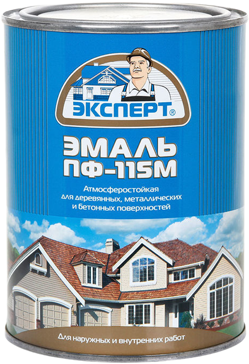 ЭМАЛЬ ЭКСПЕРТ ПФ-115М ГЛЯНЦ ЧЕРНАЯ 0,8КГ