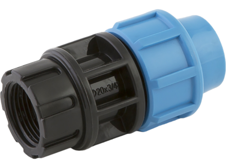 Муфта ПНД переходная с внутренней резьбой 25х1/2"