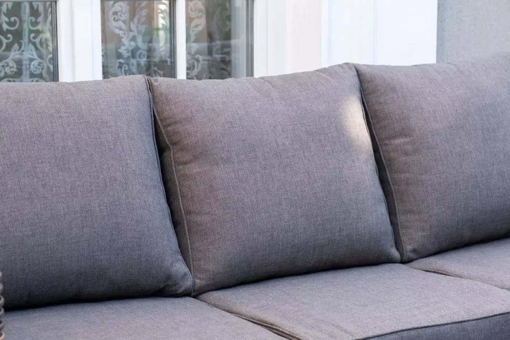 "Палермо" лаунж-зона из искусственного ротанга, цвет соломенный