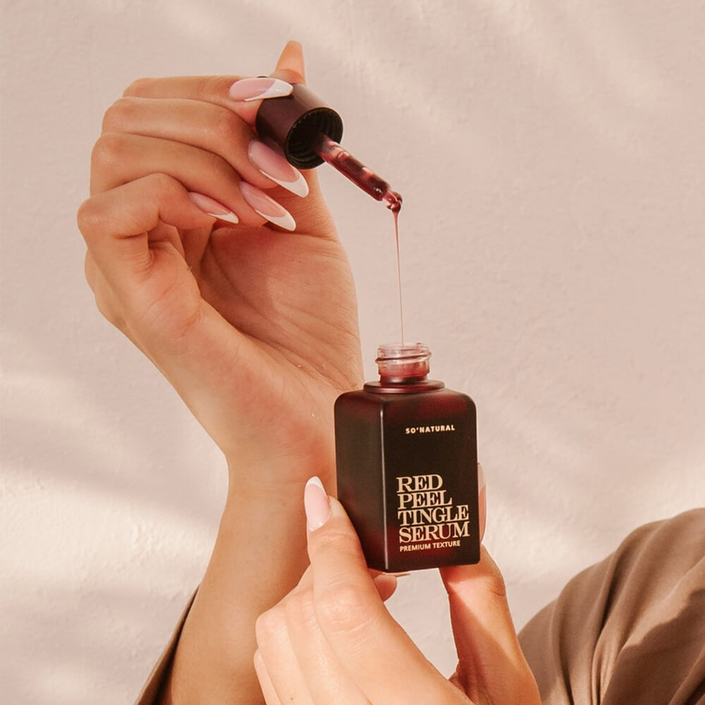 So Natural Red Peel Tingle Serum Premium Texture кислотная пилинг-сыворотка со спикулами