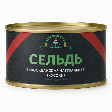 Сельдь тихоокеанская натуральная куски Istor 240 гр