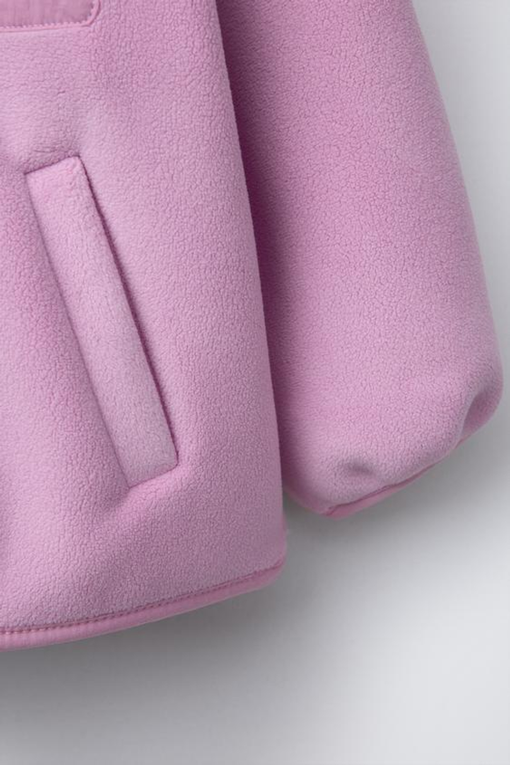 ZARA КУРТКА ИЗ ПОЛАРФЛИСА, РОЗОВЫЙ