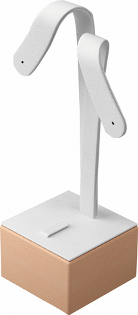 Подставка для гарнитура/ушки/2 отверстия/язычок/квадратное основание/Н-130 мм.