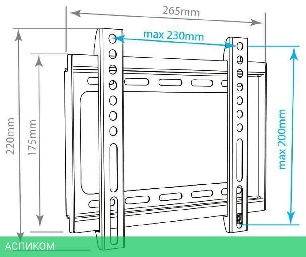 Кронштейн Arm Media Steel-5 Black (10156)