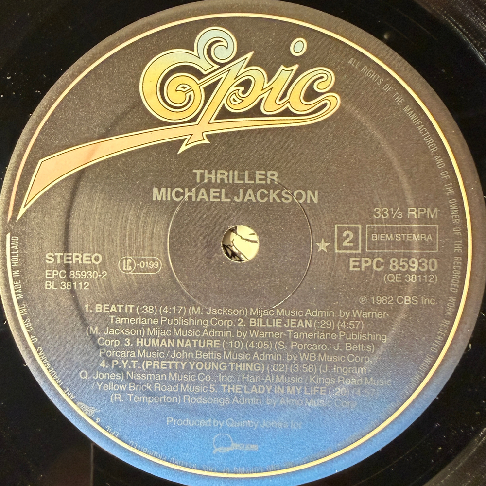 Виниловая пластинка Michael Jackson - Thriller LP